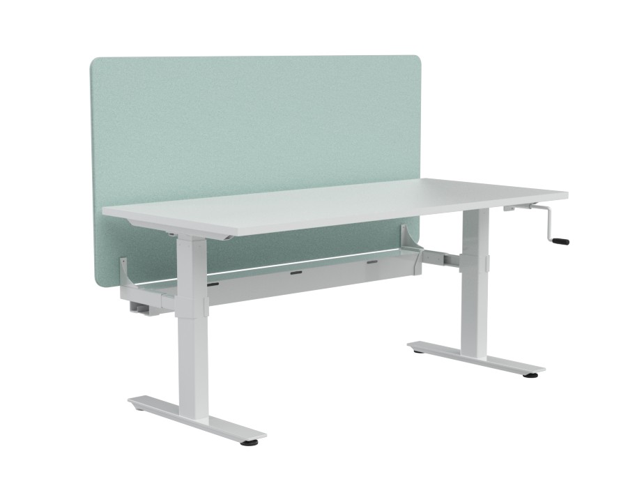 Agile Winder Height Adj Workstation - with Radius 18 Divider